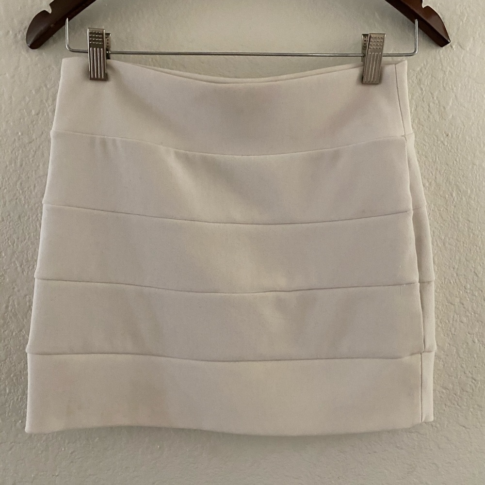 Mini white skirt